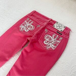 Miss Me Women's Bright Pink Melon Skinny Jeans